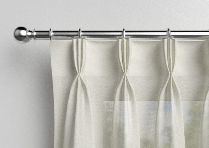 Pavia Voile, White Primrose - Made to Measure Curtains - Image 11